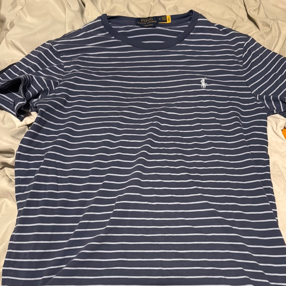 Polo by Ralph Lauren Men's Navy Striped Shirt